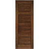 Top Mounted Black Sliding Track & Coventry Prefinished Walnut Shaker Style Double Door