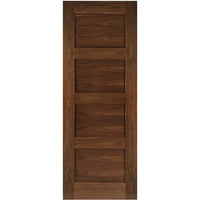 Two Folding Doors & Frame Kit - Coventry Walnut Shaker 2+0 - Prefinished