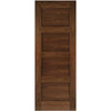 Saturn Tubular Stainless Steel Sliding Track & Coventry Walnut Shaker Double Door - Prefinished
