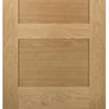 Two Folding Doors & Frame Kit - Coventry Shaker Oak 2+0 - Unfinished