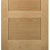 Four Folding Doors & Frame Kit - Coventry Shaker Oak 3+1 - Unfinished