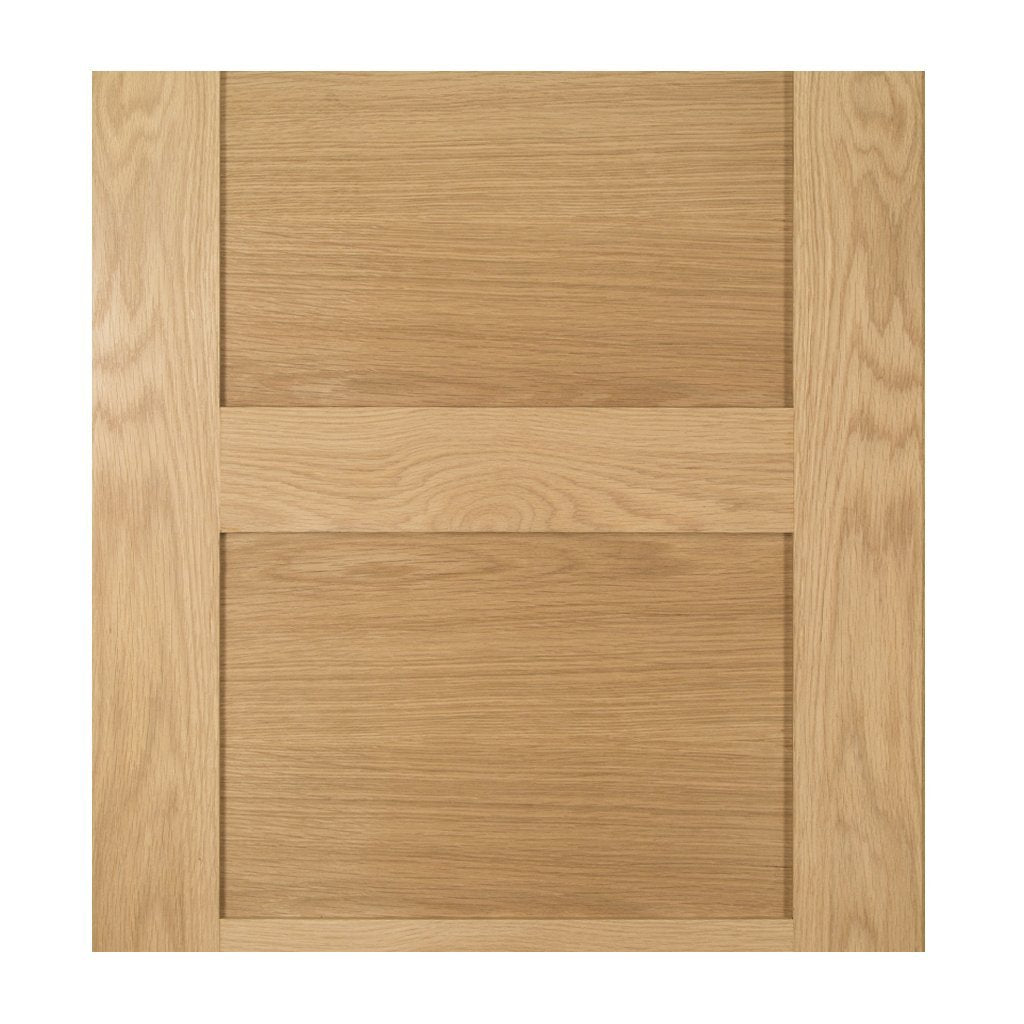 Coventry Shaker Style Oak Veneer Staffetta Quad Telescopic Pocket Doors - Unfinished