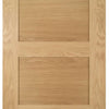 Four Folding Doors & Frame Kit - Coventry Shaker Oak 3+1 - Unfinished