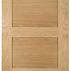 Five Folding Doors & Frame Kit - Coventry Shaker Oak 3+2 - Unfinished