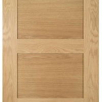 Five Folding Doors & Frame Kit - Coventry Shaker Oak 3+2 - Unfinished