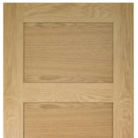 Four Folding Doors & Frame Kit - Coventry Shaker Oak 3+1 - Unfinished