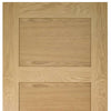 Four Folding Doors & Frame Kit - Coventry Shaker Oak 3+1 - Unfinished