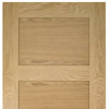 Five Folding Doors & Frame Kit - Coventry Shaker Oak 3+2 - Unfinished