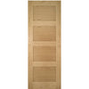Coventry Shaker Style Oak Absolute Evokit Double Pocket Door Detail - Unfinished