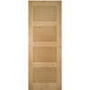 Four Folding Doors & Frame Kit - Coventry Shaker Oak 3+1 - Unfinished
