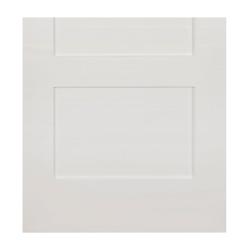Two Folding Doors & Frame Kit - Coventry Shaker 2+0 - White Primed