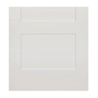 Two Folding Doors & Frame Kit - Coventry Shaker 2+0 - White Primed