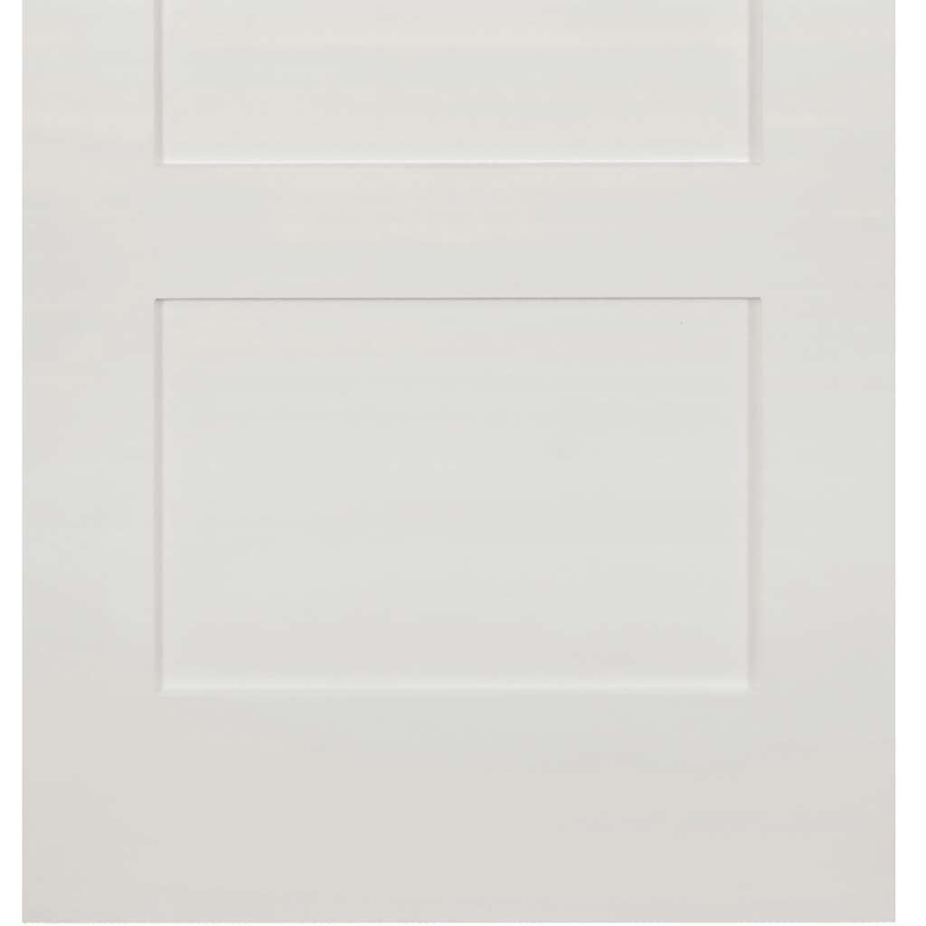 Three Folding Doors & Frame Kit - Coventry Shaker 3+0 - White Primed