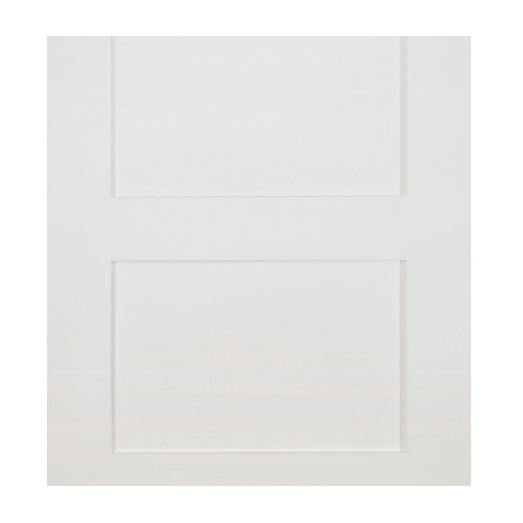 Two Folding Doors & Frame Kit - Coventry Shaker 2+0 - White Primed