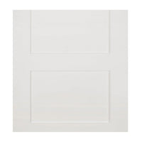 Coventry Shaker Staffetta Twin Telescopic Pocket Doors - White Primed