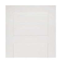 Coventry Shaker Staffetta Quad Telescopic Pocket Doors - White Primed