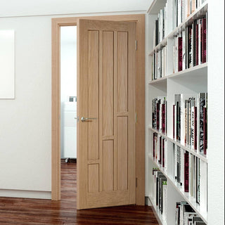 Image: Bespoke Coventry Contemporary Oak Panel Door