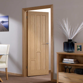 Image: door set kit coventry contemporary oak panelled do