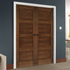 Bespoke Coventry Prefinished Walnut Shaker Style Internal Door Pair