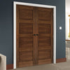 Coventry Walnut Prefinished Shaker Style Door Pair