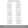 ThruEasi Room Divider - Coventry Clear Glass White Primed Door with Single Side