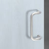 Steelworx Cranked Pull Handles (Pair) in Satin Stainless Steel Finish 225mm