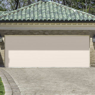 Image: Gliderol Electric Insulated Roller Garage Door from 4711 to 5320mm Wide - Cream