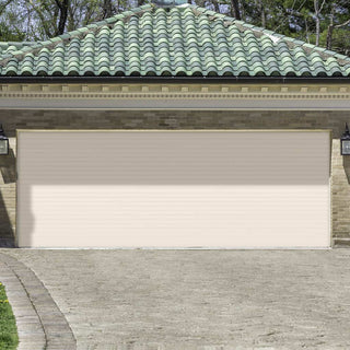 Image: Gliderol Electric Insulated Roller Garage Door from 4711 to 5320mm Wide - Cream