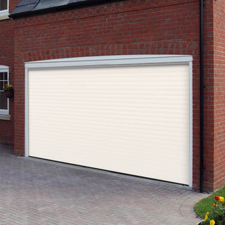Image: Gliderol Electric Insulated Roller Garage Door from 2911 to 3359mm Wide - Cream