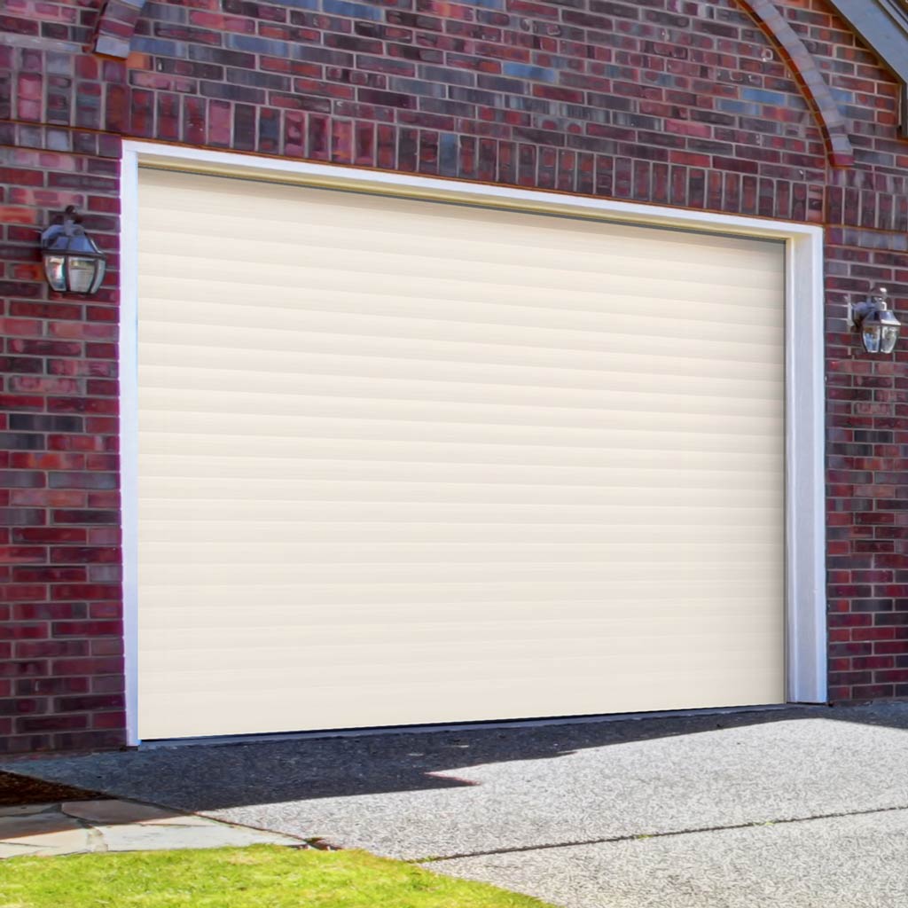 Gliderol Electric Insulated Roller Garage Door from 2452 to 2910mm Wide - Cream