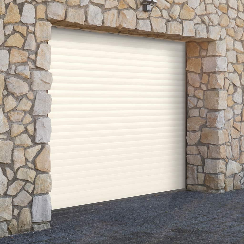 Gliderol Electric Insulated Roller Garage Door from 1995 to 2146mm Wide - Cream