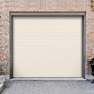 Image: Gliderol Electric Insulated Roller Garage Door from 1900 to 1994mm Wide - Cream