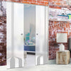 Crombie 8mm Obscure Glass - Obscure Printed Design - Double Absolute Pocket Door
