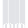 Double Glass Sliding Door - Solaris Tubular Stainless Steel Sliding Track & Crombie 8mm Clear Glass - Obscure Printed Design