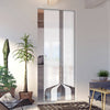 Crombie 8mm Obscure Glass - Clear Printed Design - Single Absolute Pocket Door