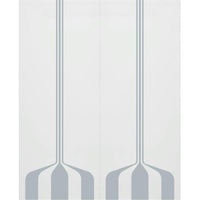 Double Glass Sliding Door - Crombie 8mm Obscure Glass - Clear Printed Design - Planeo 60 Pro Kit