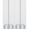 Double Glass Sliding Door - Solaris Tubular Stainless Steel Sliding Track & Crombie 8mm Obscure Glass - Clear Printed Design