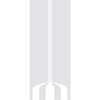 Crombie 8mm Clear Glass - Obscure Printed Design - Double Absolute Pocket Door