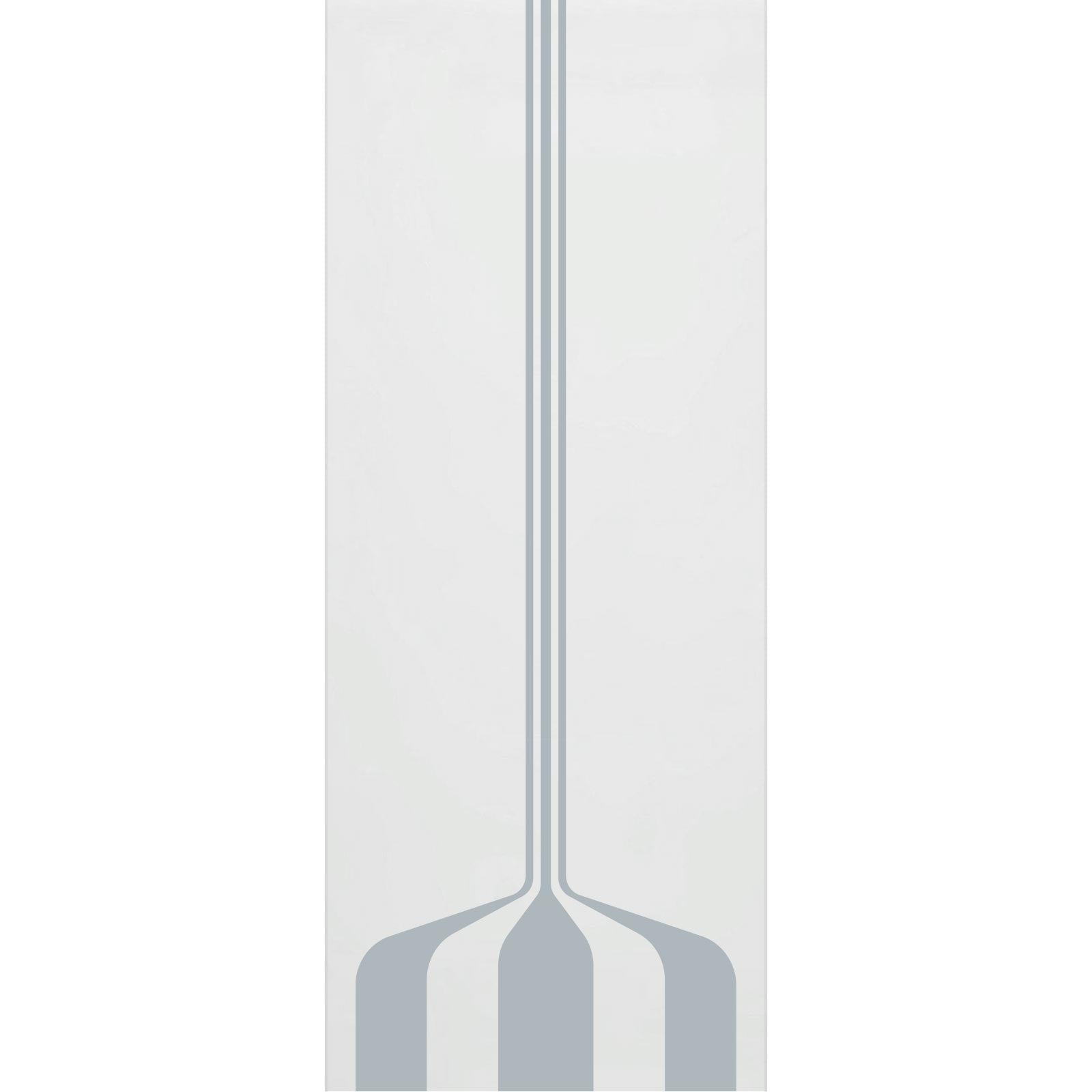 Single Glass Sliding Door - Crombie 8mm Obscure Glass - Clear Printed Design - Planeo 60 Pro Kit