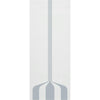 Crombie 8mm Obscure Glass - Clear Printed Design - Double Evokit Pocket Door