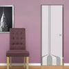 Crombie 8mm Obscure Glass - Obscure Printed Design - Single Absolute Pocket Door