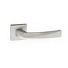 Crystal Forme Designer Lever on Minimal Square Rose - Satin Chrome