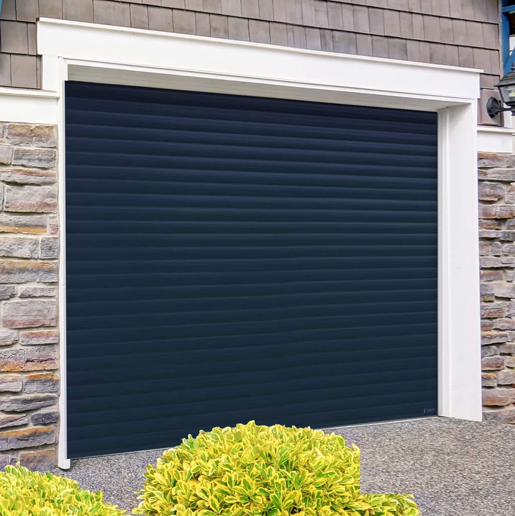 Gliderol Electric Insulated Roller Garage Door from 1995 to 2146mm Wide - Dark Blue