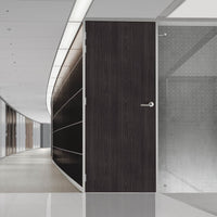 Bespoke Fire Door - Flush American Dark Grey Ash Veneer - 60 Minute Fire Rated - Prefinished