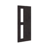 Bespoke Fire Door - Flush American Dark Grey Ash Veneer - 30 Minute Fire Rated - Clear Glass - 07 - Prefinished