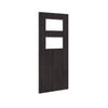 Bespoke Fire Door - Flush American Dark Grey Ash Veneer - 30 Minute Fire Rated - Clear Glass - 02 - Prefinished