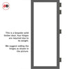 Room Divider - Handmade Eco-Urban® Baltimore Door DD6301F - Frosted Glass - Premium Primed - Colour & Size Options