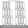 Room Divider - Handmade Eco-Urban® Bronx with Two Sides DD6315C - Clear Glass - Premium Primed - Colour & Size Options