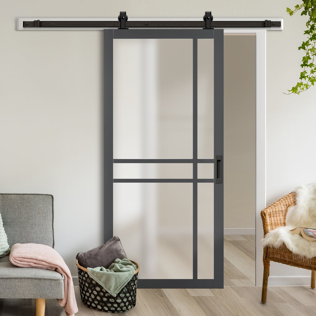 Grey Sliding Barn Door Design Modern Sliding Barn Door Kit Dar