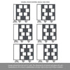 Room Divider - Handmade Eco-Urban® Cusco 4 Panel Door Pair DD6416C - Clear Glass - Premium Primed - Colour & Size Options